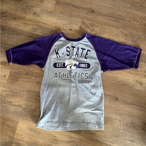 Kansas State University baseball t-shirt size 10/12 unisex kid